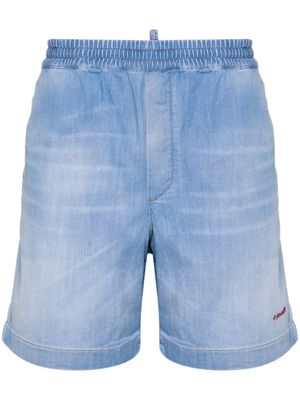 Dsquared2 Bermuda shorts met geborduurd logo - Blauw
