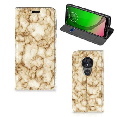 Motorola Moto G7 Play | Standcase | Marmer Goud