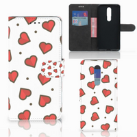 Nokia 3.1 Plus Telefoon Hoesje Hearts - thumbnail