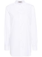 Miu Miu chemise à col oversize - Blanc