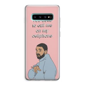 Hotline bling: Samsung Galaxy S10 Plus Transparant Hoesje