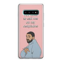 Hotline bling: Samsung Galaxy S10 Plus Transparant Hoesje Hotline bling: Samsung Galaxy S10 Plus Transparant Hoesje