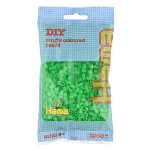 Hama Strijkkralen Groen Neon (037), 1000st.