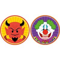 20x Feest onderzetters/bierviltjes Satan/duivel/lucifer/horror clown   -