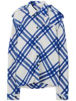 Burberry surchemise boutonnée à carreaux - Bleu - thumbnail