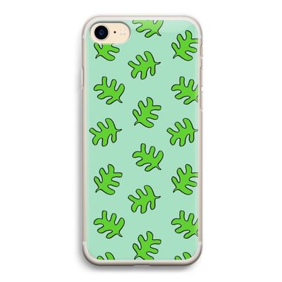 Groene blaadjes: iPhone 7 Transparant Hoesje