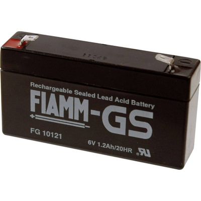 Fiamm PB-6-1,2-4,8 Loodaccu 6 V 1.2 Ah Loodvlies (AGM) (b x h x d) 97 x 58 x 24 mm Kabelschoen 4.8 mm Onderhoudsvrij, Geringe zelfontlading
