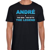Andre Voornaam cadeau - The man, The myth the legend - zwart - voor heren - verjaardag