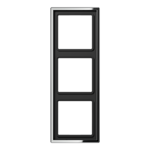 Jung LS990 afdekraam 3-voudig glanzend chroom