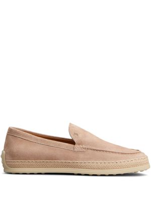 Tod's espadrilles à logo embossé - Tons neutres