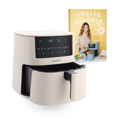 XXL Air Fryer Cream + Sandra's snelle en gezonde Air Fryer-recepten XXL Air Fryer Cream + Sandra's snelle en gezonde Air Fryer-recepten