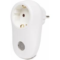 Benson Stekker met lichtsensor - wit - Stekkerlamp - Stopcontact