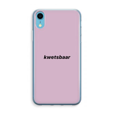 kwetsbaar: iPhone XR Transparant Hoesje