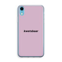 kwetsbaar: iPhone XR Transparant Hoesje