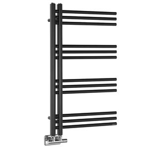 Handdoekradiator Sapho Dorlion Recht 50x90 cm Mat Zwart