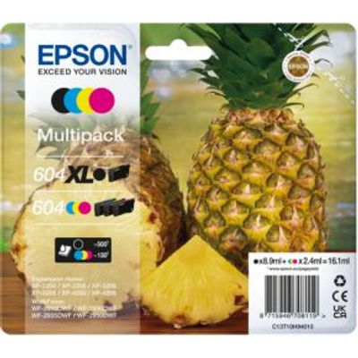 Epson 604XL inktcartridge 4 stuk(s) Origineel Hoog (XL) rendement Zwart, Cyaan, Magenta, Geel