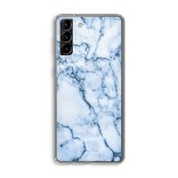 Blauw marmer: Samsung Galaxy S21 Plus Transparant Hoesje