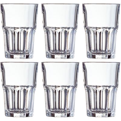 12x Stuks waterglazen/sapglazen Granity 420 ml