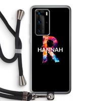 Abstract Spectrum: Huawei P40 Pro Transparant Hoesje met koord
