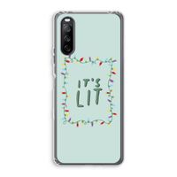 It's Lit: Sony Xperia 10 III Transparant Hoesje