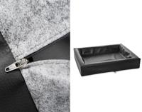 BIA BED KUNSTLEER HOES HONDENMAND ZWART BIA-60 70X60X12 CM