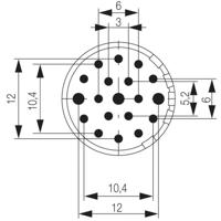 Weidmüller 1224430000 Stekker inzetstuk 19 Solderen 1 stuk(s) Weidmüller 1224430000 Stekker inzetstuk 19 Solderen 1 stuk(s)