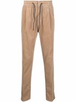 Brunello Cucinelli pantalon sarouel plissé en velours côtelé - Tons neutres