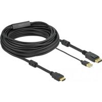 Delock 85968 HDMI naar DisplayPort-kabel 4K 30 Hz 10 m