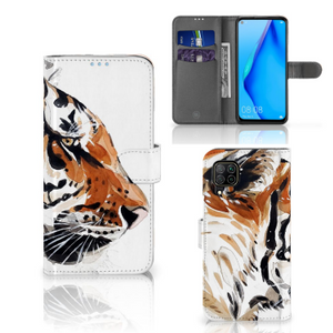 Hoesje Huawei P40 Lite Watercolor Tiger