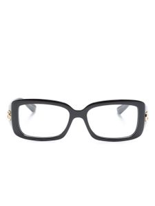 Gucci Eyewear lunettes de vue rectangulaires à logo GG - Noir