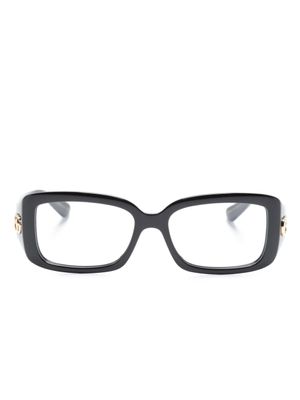 Gucci Eyewear lunettes de vue rectangulaires à logo GG - Noir