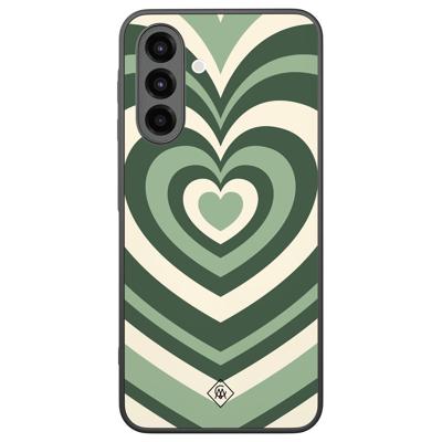 Samsung Galaxy A26 hoesje - Hart swirl groen