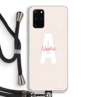 Strawberry Milkshake: Samsung Galaxy S20 Plus Transparant Hoesje met koord