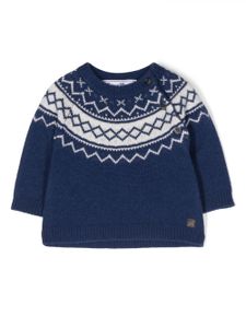 Tartine Et Chocolat pull en maille intarsia - Bleu