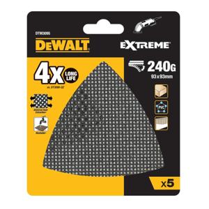 DeWALT DTM3095 Mesh Schuurgaas Driehoek 93x93mm K240 VE=5