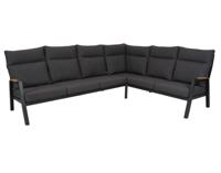 Qopps Amon lounge hoekset mat royal grey