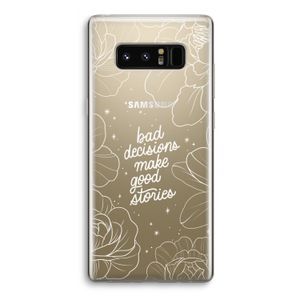 Good stories: Samsung Galaxy Note 8 Transparant Hoesje