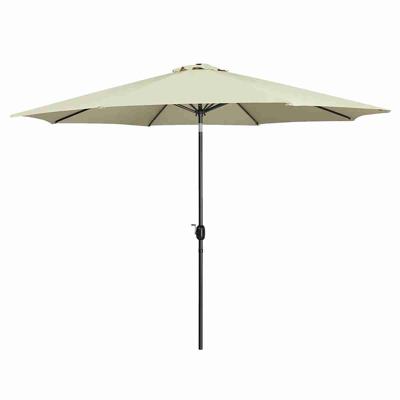 Marbueno Parasol Staal 8 Spaken D300 cm Polyester Beige Tuin, Zwembad, Terras 10486
