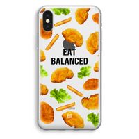 Eat Balanced: iPhone XS Transparant Hoesje