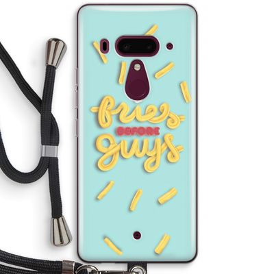 Always fries: HTC U12+ Transparant Hoesje met koord