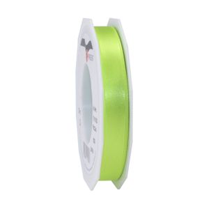 1x Luxe hobby/decoratie lime groen satijnen sierlinten 1,5 cm/15 mm x 25 meter