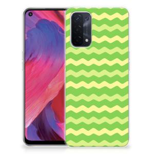 OPPO A93 5G TPU bumper Waves Green