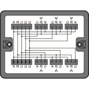 WAGO 899-631/100-000 Verdeeldoos 899 25 A Zwart 1 stuk(s)