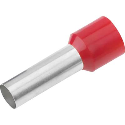 Cimco 187008 Adereindhulzen 1 mm² Deels geïsoleerd Rood 100 stuk(s)