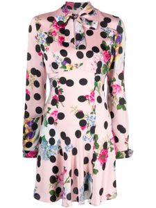 MSGM robe courte à pois - Rose