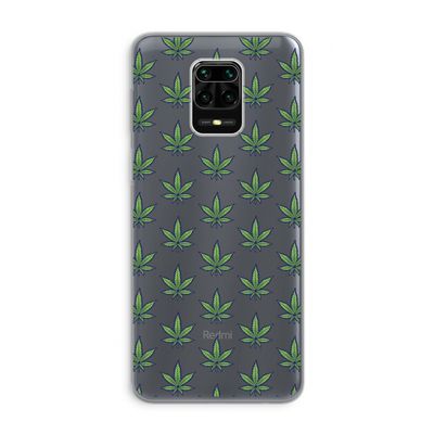 Weed: Xiaomi Redmi Note 9 Pro Transparant Hoesje