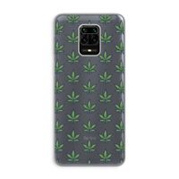 Weed: Xiaomi Redmi Note 9 Pro Transparant Hoesje