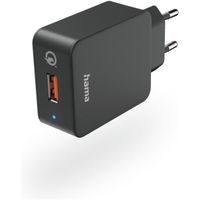 Hama Oplader QualcommÂ® Quick ChargeO 3.0, 19,5W Oplader Zwart