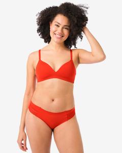 HEMA Damesbrazilian Micro Met Kant Rood (rood)