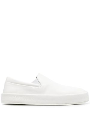Marsèll baskets en cuir à design à enfiler - Blanc